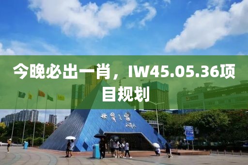 今晚必出一肖，IW45.05.36项目规划