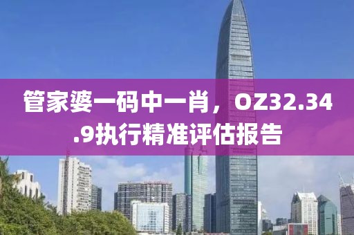 管家婆一码中一肖，OZ32.34.9执行精准评估报告