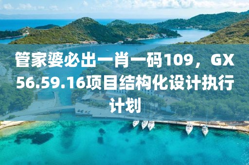 管家婆必出一肖一码109，GX56.59.16项目结构化设计执行计划