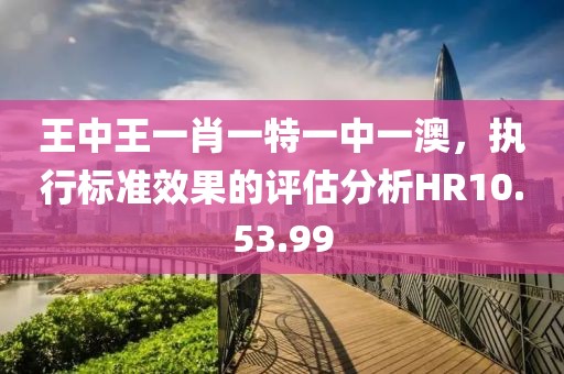 王中王一肖一特一中一澳，执行标准效果的评估分析HR10.53.99