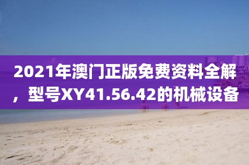 2021年澳门正版免费资料全解，型号XY41.56.42的机械设备