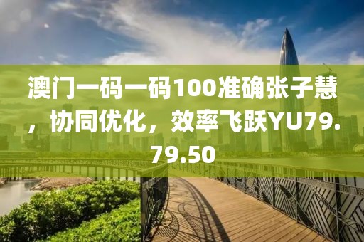 澳门一码一码100准确张子慧，协同优化，效率飞跃YU79.79.50